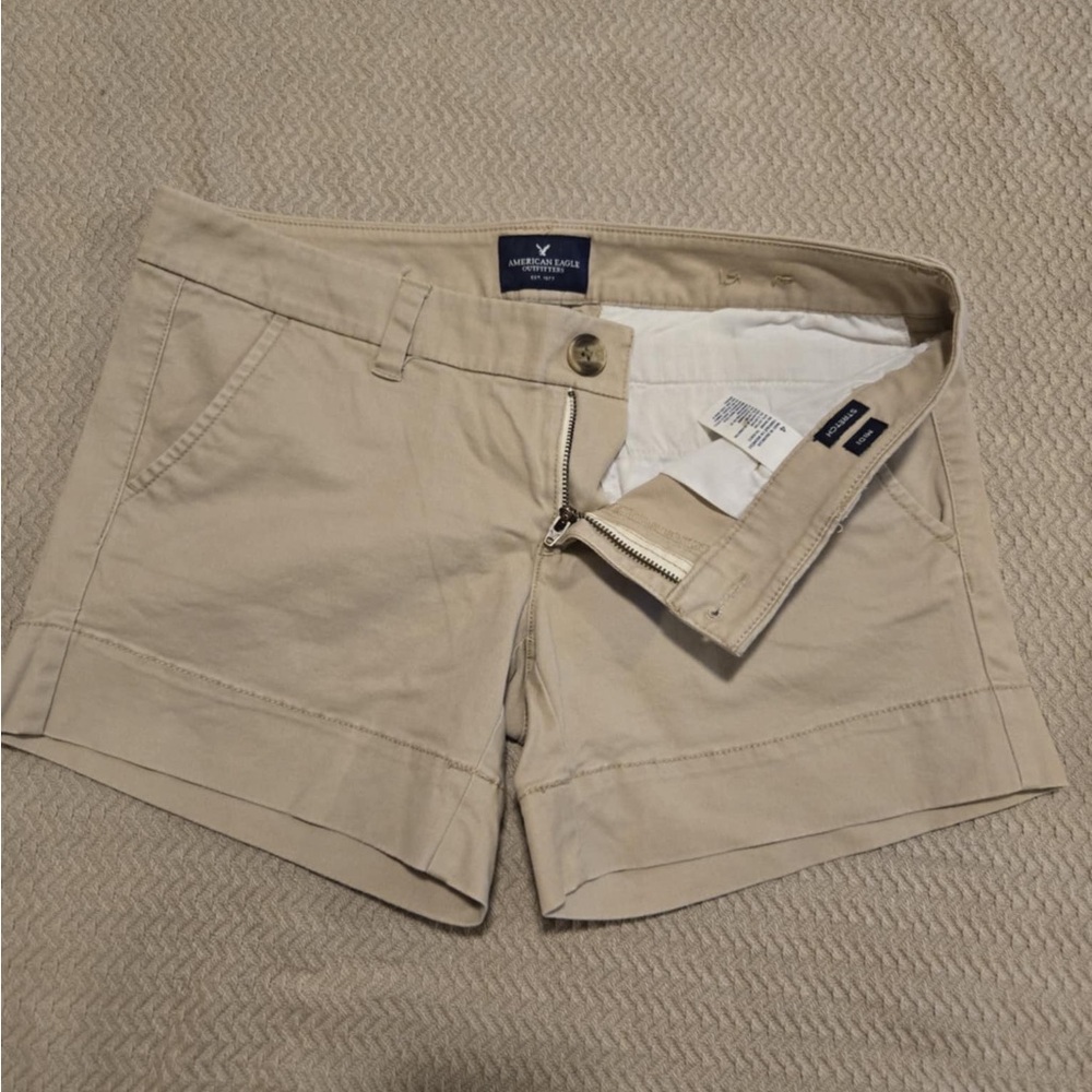 Beige Shorts